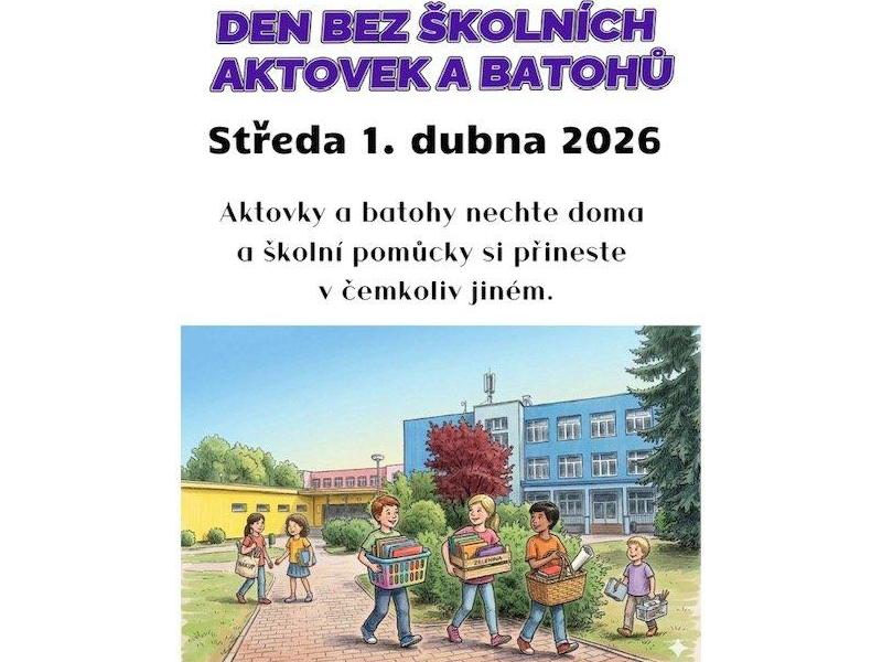 Den bez školních aktovek a batohů